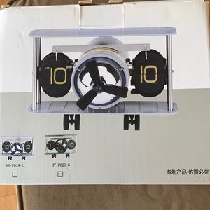Table flip click airplane clock
